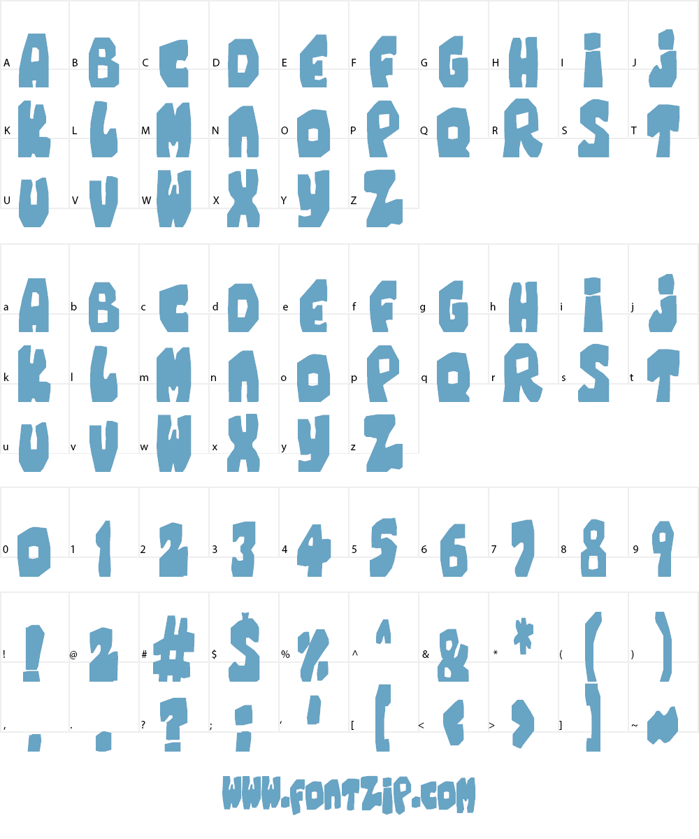 Chunky Cheese Font Character